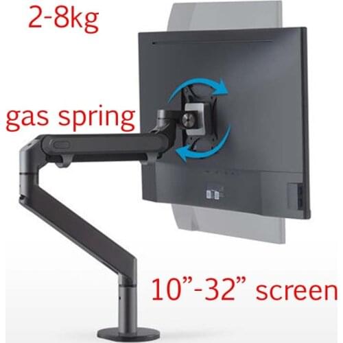 OZ-1 Height Adjustable LCD Monitor Holder Aluminum Alloy Rotation Desktop Display TV Long Arm VESA Stand Max Support 27 inch