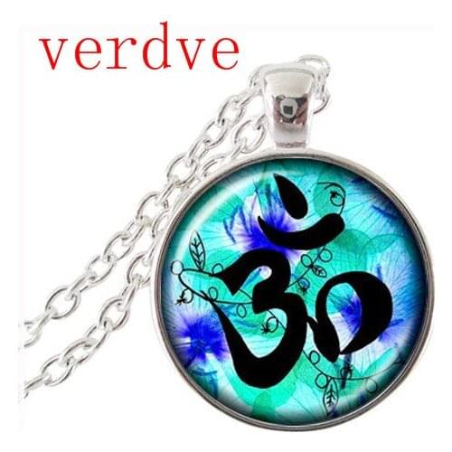 2017 New Collares Collier Flower Necklace Mandala Necklaces Pendants Charm Indian Jewelry Zen Long Pendant Chains Statement