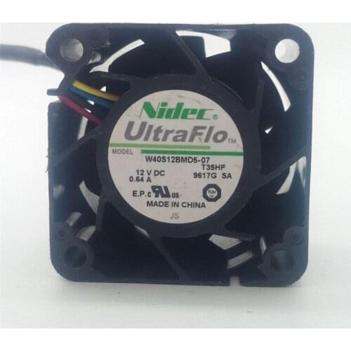 For Nidec 4028 W40S12BMD5-07 4CM 12V 0.64A Server Violence Cooling Fan