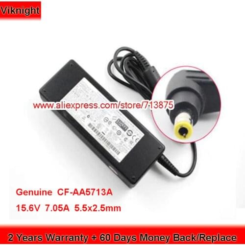 Genuine 15.6V 7.05A CF-AA5713A CF-AA5713A M1 CF-AA5713A2E Adpater Charger for Panasonic CF-31 CF-52 CF-53 Power Supply