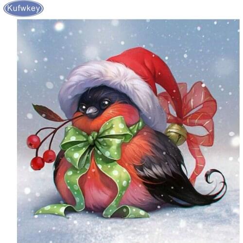 Birds with Christmas,Diamond Embroidery DIY Needlework Diamond Painting Cross Stitch,Full Drill,Rhinestone Paintings,Decor gifts