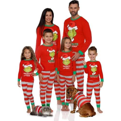 Christmas Family Pajamas Clothing Set Santa Claus Family Matching Clothes 2020 Xmas Adult Kids Pyjamas set Baby Romper Sleepwear