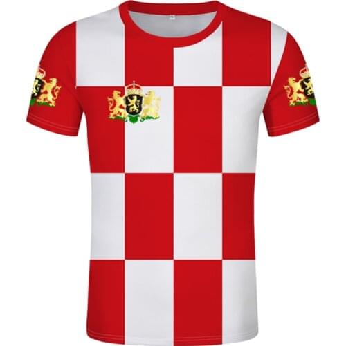 NOORD BRABANT shirt free customized hemd name number den bosch t-shirt breda eindhoven oss print flag word netherlands clothing
