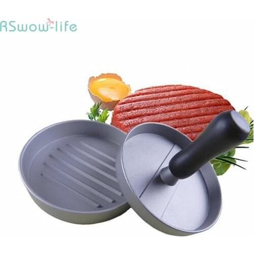 Hand-Operated Hamburger Meat Pie Press Hamburgers Practical Tools DIY Mould Aluminum Alloy Kitchen Gadgets Kitchenware Supplies