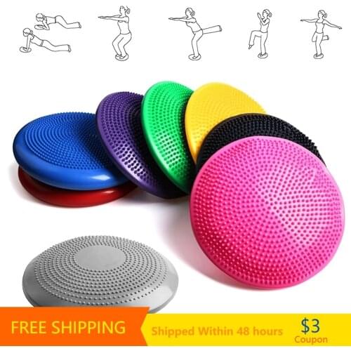 Yoga Balanced Ball Air Cushion With Massage Effect Yoga Pilates Balance Rehabilitation Training Equipment Yoga Ball With Pump