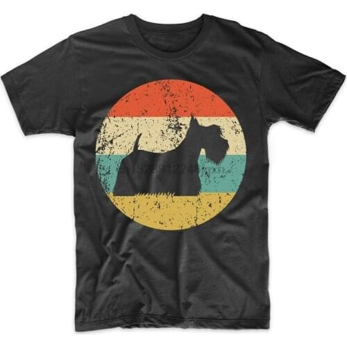 Scottish Terrier Shirt - Vintage Retro Scottie MenS T-Shirt - Dog Icon Shirt Classic Unique Tee Shirt