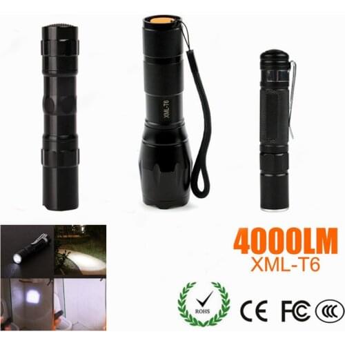XML T6 Led Flashlight Q5 Mini Torch Lanterna Tactical Flashlight Zoomable Waterproof Protable Outdoor Camping Bike Light