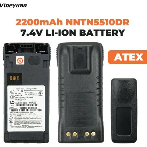 2200mAh Li-Ion ATEX External Battery NNTN5510DR For Motorola GP329EX GP339EX PTX760EX GP340 GP380 GP580 GP680 Radios
