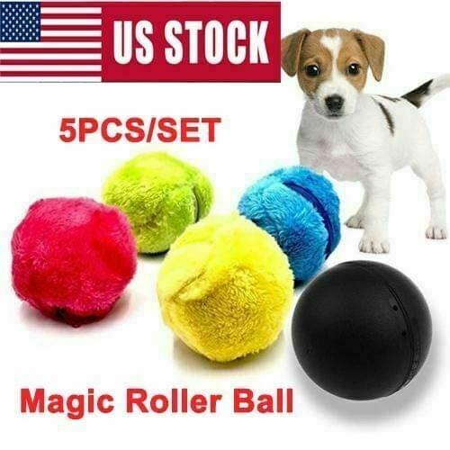 FAROOT Magic Roller Ball Toy Automatic Roller Ball Magic Ball Dog Cat Pet Electric Toy Dog Toys Ball