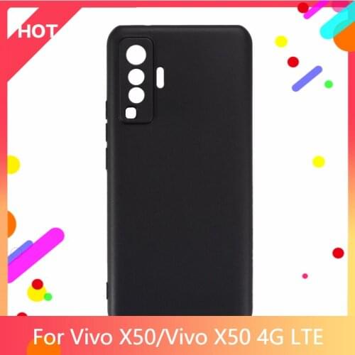 X50 Case Matte Soft Silicone TPU Back Cover For Vivo X50 4G LTE Phone Case Slim shockproof