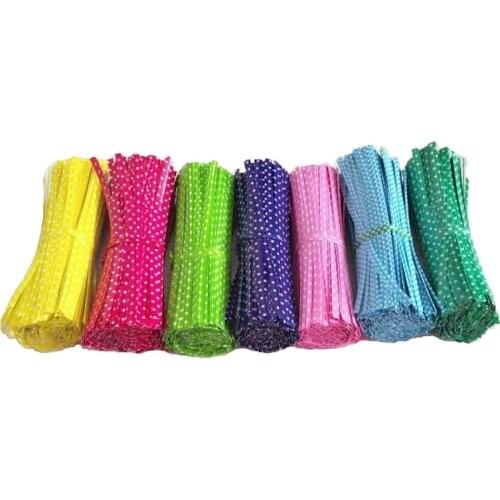 Ynaayu 100pcs/set Twist Tie Candy Bag Steel 9CM Baking Packging Ligation Lollipop Dessert Sealing Twist For Candy Cookie Bag