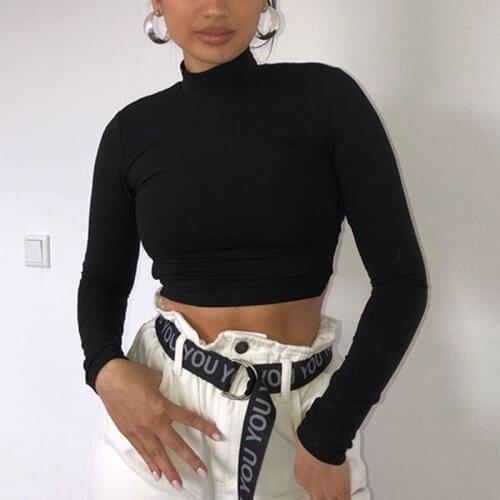 Women Sexy Bandage Hollow Backless Long Sleeve T-shirt Slim Bodycon Club Cocktail Tops Streetwear High Quality and Brand New