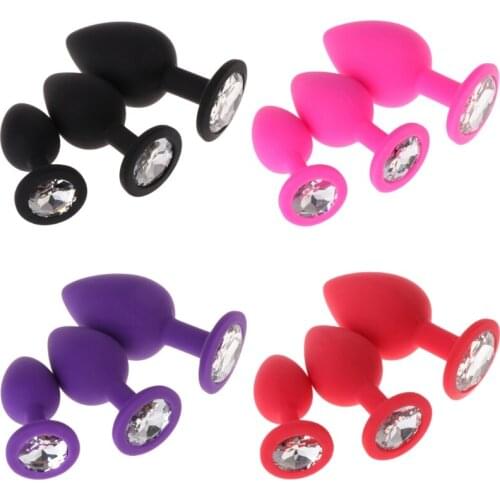 3pcs Anal toys butt plug Anal Plug Silicone Butt Plug Weighted Anal Trainer Sets Enhance Sex Orgasm Product dropshipping