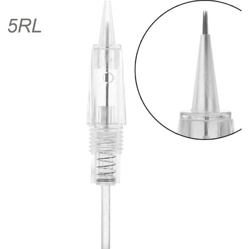5P- 50 pcs 8MM Cartridge Needles Permanent Makeup Needles For Tattoo Eyebrow Lips Tool