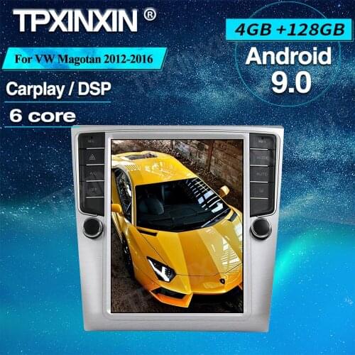 Android 9 128G Tesla Style Carplay For Volkswagen Magotan 2012-2016 Car GPS Navigation Multimedia Player Autoradio Audio Stereo
