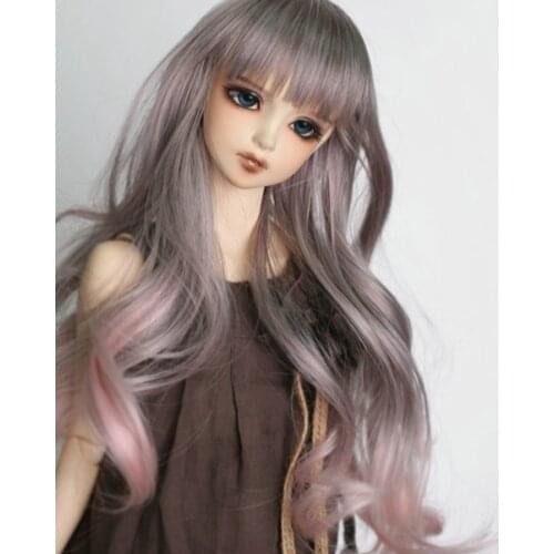 Free Shipping Newest 1/3 1/4 1/6 1/8 Bjd Wig High Temperature Long Wire Bjd Wig SD For BJD Doll
