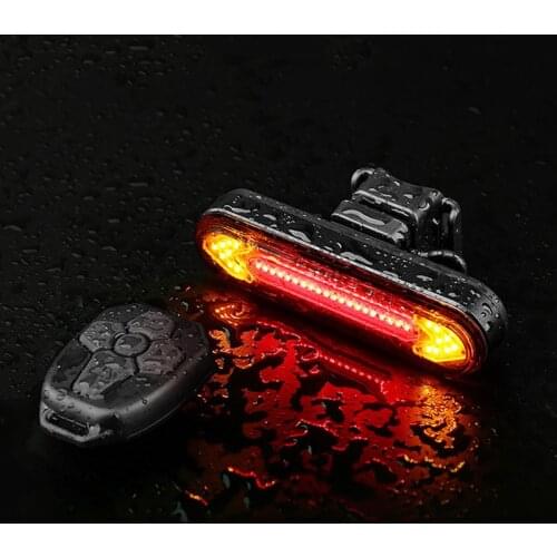 Wireless Bicycle Tail Light Remote Control Mountain Road Bike Rear Lamp Safety Back Brake Led Flashlight For Cycling Accessories