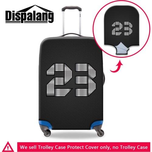 Dispalang brand travel luggage protective covers number 23 print trolley case dust cover for 18 20 22 24 26 28 30 inch suitcase