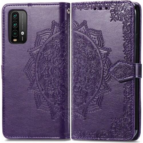 Wallet Case For Xiaomi Redmi 9T Cover Phone Bag Floral Filp TPU Leather Cover For Redmi 9T Cover For Redmi 9T Case Book 6.53"