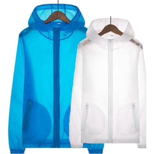Add M-7XL Jackets Women skin New Fashion Jacket Hooded lovers Casual Thin Windbreaker Outwear men Coat Sun UV Protection Beach