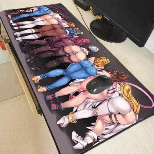 MRGBEST Fashion Sexy Girl Ass Large Size Gaming Mouse Pad PC Computer Gamer Desk Mat Locking Edge for CSGO LOL Dota 90x40/80x30