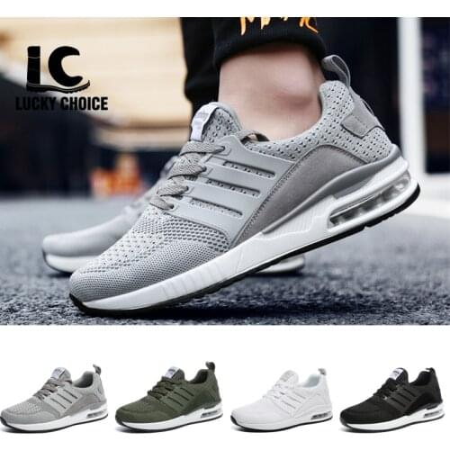 New Unisex Sneakers Men Running Shoes Women Sport Air Cushion Walking Shoes Light Breathable Comfortable lucky choice Trainers
