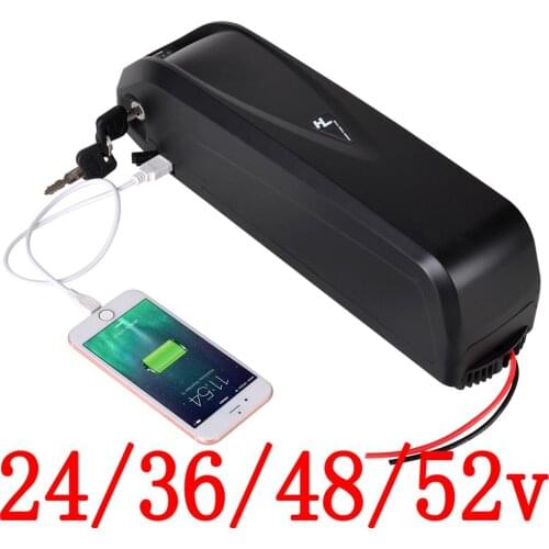 24V 36V 48V electric bicycle battery 24v 36v 48v 10ah 13ah 15ah 17ah 20ah Lithium battery for 250W 350W 500W 750W 1000W motor