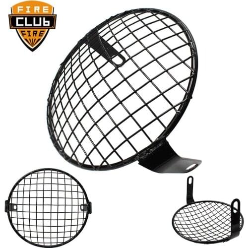 Metal Retro Motorcycle Headlight Lamp Mesh Grille Cover Headlight lamp Cover