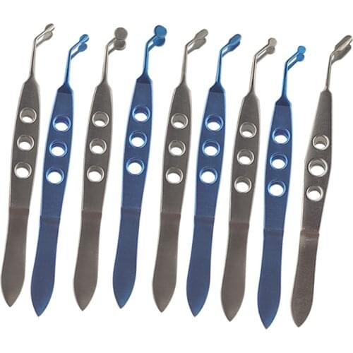 Metal Ophthalmic Tweezers Clamp Metal Palpebral Gland Massage Meibomian Flap Eyelid Tool Forceps Clip Fat Eye Apparatus