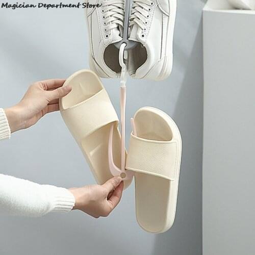 Multi-Purpose Hangers For Shoes Dry Shoes Storage Dormitory Plastic Hangers For Silk Scarf Shoes Slippers Storage Hook Home Tool