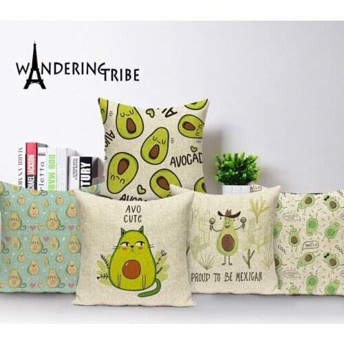 Cartoon Pear Throw Pillow Case Colorful Fruit Cushion Cover Bohemian Banana Home Decoration Bed Car Pillows Cases Covers Kissen
