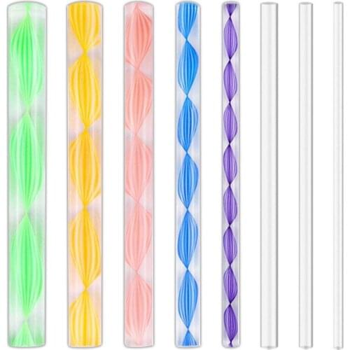 8 Pieces Set Acrylic Twist Pattern Stick Clay Clay Sculpture Tools Set Creasing Pen Pottery & Ceramics Tools Creasing Pen