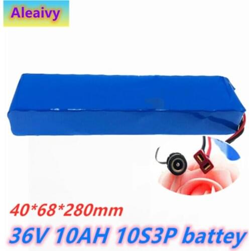 Aleaivy 2020 NEW 36V 10Ah 500w 10S3P Lithium ion Battery Pack For 42v E-bike Electric bicycle Scooter with 15A discharge BMS