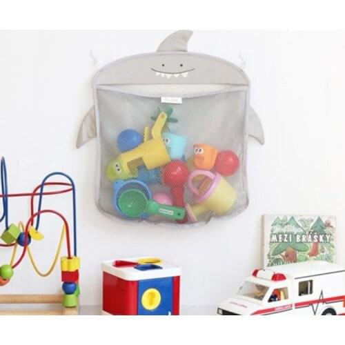 New Baby Bathroom Mesh Bag Child Bath Toy Bag Net Cartoon Animal Shape Waterproof Cloth Toy Baskets 40*35cm