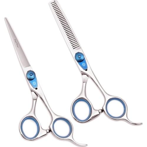 Scissors for Hair Cutting 6" JP 440C Hairdressing Scissors Salon Thinning Shears Barber Shop 1016# Shears with Ring High Quality