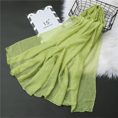 Cotton headband casual solid winter scarves women thin shawls and wraps foulard bandana femme hijab pashmina echarpe 2020 new