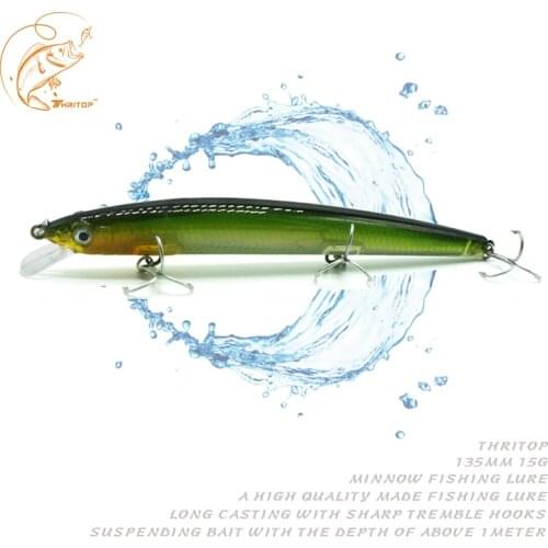 2020 Fishing Lures Artificial Bait TP099 5 Different Colors 135MM 15G Professional Minnow Hard Wobblers Fishing Tackles & Tools