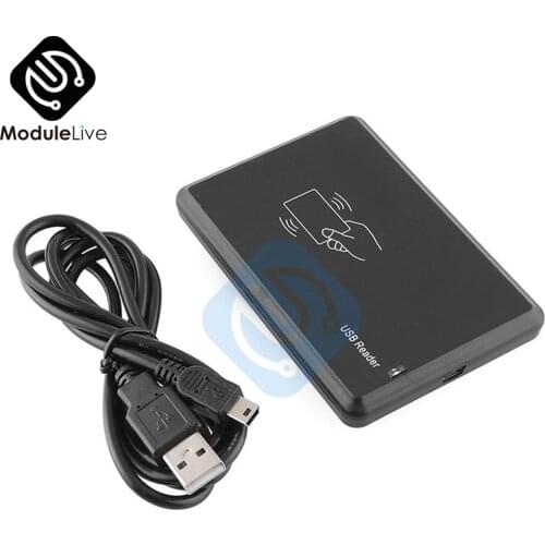 13.56MHZ RFID Smart IC Card Reader (only Read) For Access Control Port Mifare Compatible RFID Card 106 Kbit/s DC 5V + USB Cable