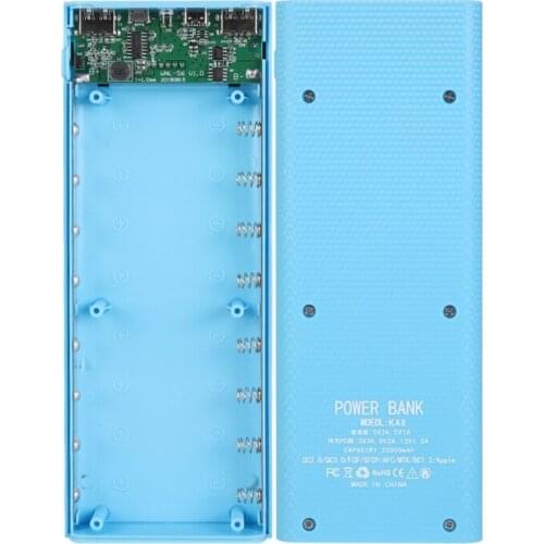 Detachable USB LCD Power Bank Shell 8x18650 Battery Case Charger Box Accessories E65A