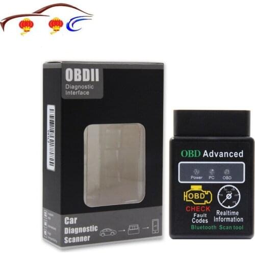 Super V1.5 ELM327 HH OBD Avance pour Android Bluetooth OBD2 OBDII HH OBD2 ELM327 Bluetooth Auto lecteur de code Scanner outil