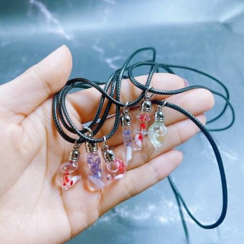 Mix Shape glue cap glass Vial Pendant locket charms mini wishing glass bottles name on rice necklace art jewelry making
