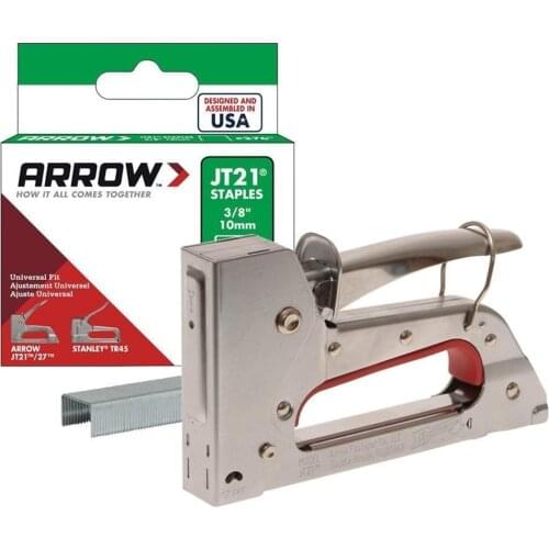 Arrow JT27 6-10mm Mechanical Stapler Gun + 1000 Pcs Staples