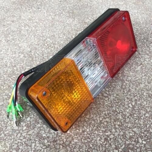 For New sourceb 65 75 rubber tyred excavator tricolor rear tail lamp assembly back up lamp housing original accessories