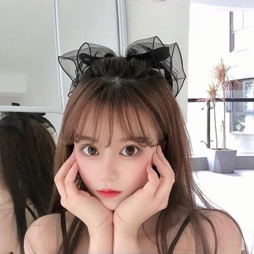 Women Elegant Fashion sweet bow Hair Clip Headdress Elegant lace Spring Clip Hairpin Headwear Handmade Hari Accessories