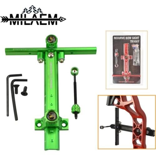1 Archery Bow Sight Adjustable 4 Colors Long Pole Magnifying Glass For Compound Bow Outdoor Sports Shooting Hunting Accessories