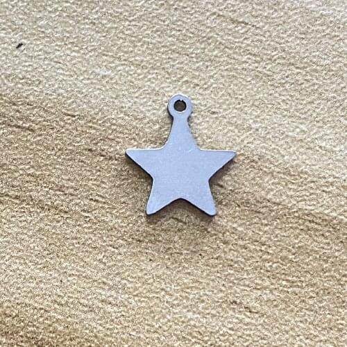 10Pcs 10-20mm 50types 100% Stainless Steel Pentagram Jewelry Diy Making Handmade Double Pattern Mix Charms Pendant Make