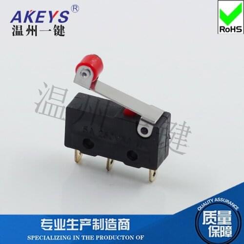 2 Pcs JL024-3 iron handle travel switch mouse micro switch mechanical contact type self-resetting accessories roller touch
