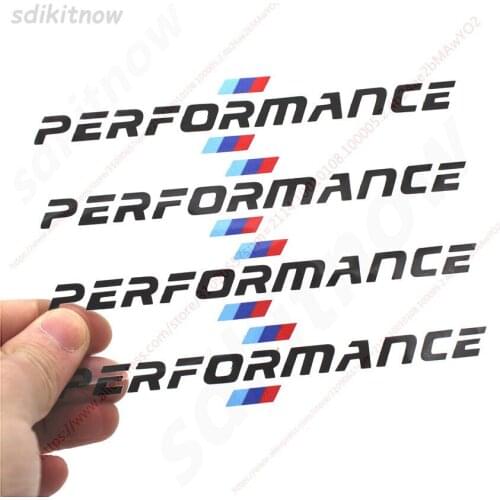 4pcs 2*14cm Car Sports Performance Stickers Door Handle Decals Styling Logo For BMW M3 M5 X1 X3 X5 X6 E36 E39 E46 E30 E60 E92