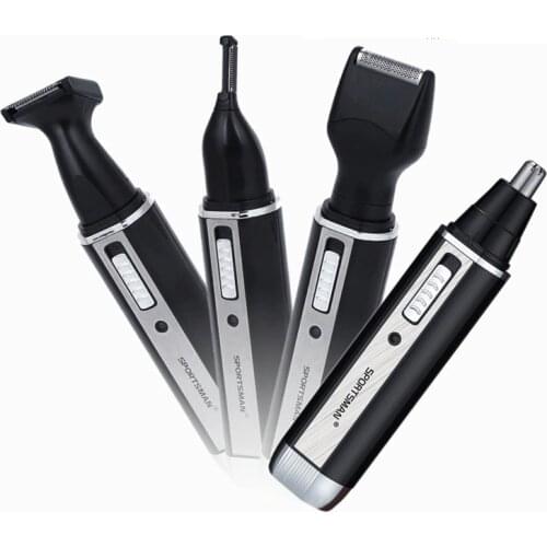 4 in 1 Rechargeable Hair nose trimmer Washable Eyebrow trimming Shaving Machine Hair Removal Men Electric shaver Razor
