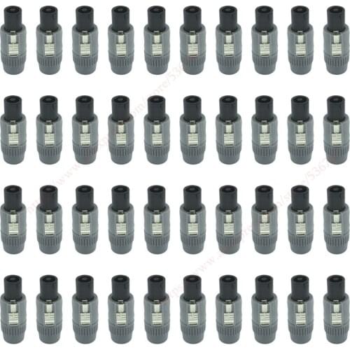 50pcs/lot K4CF 4pin Ohm connectorfor speaker box microphone Stereo System